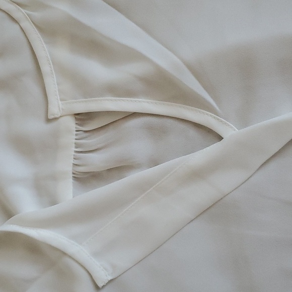 PLEIONE Flowy White Blouse Top Shirt Nordstrom - Picture 4 of 8